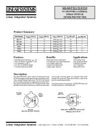 Datasheet SD211DE manufacturer Linear IS